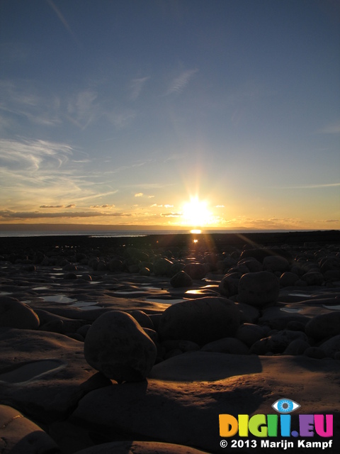 SX32390 Sunset at Llantwit Beach